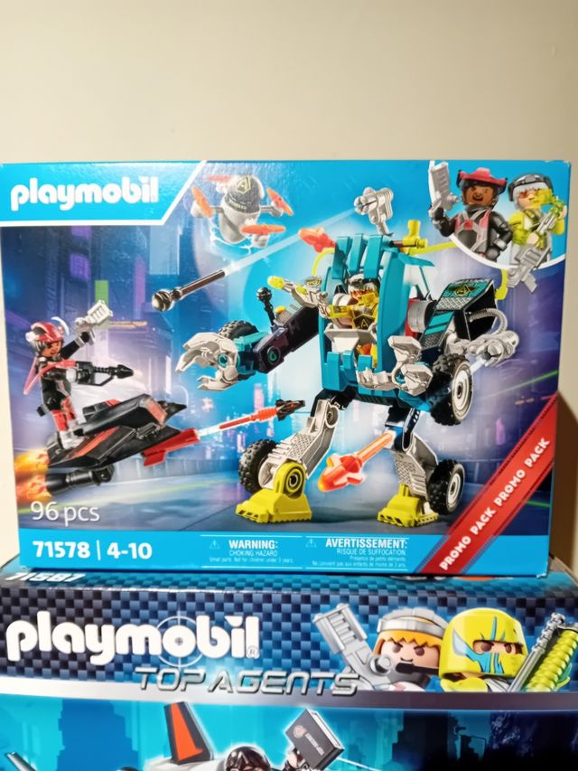 Playmobil policía coche y robot nuevos