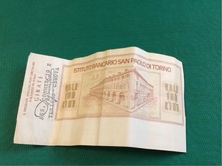 Centolire in carta del 1976
