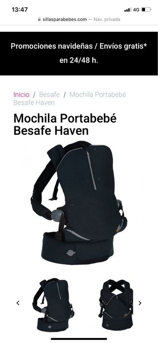 Mochila portabebe Besafe