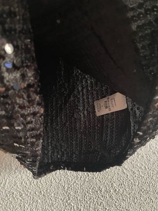 Falda negra lentejuelas  TU Once28