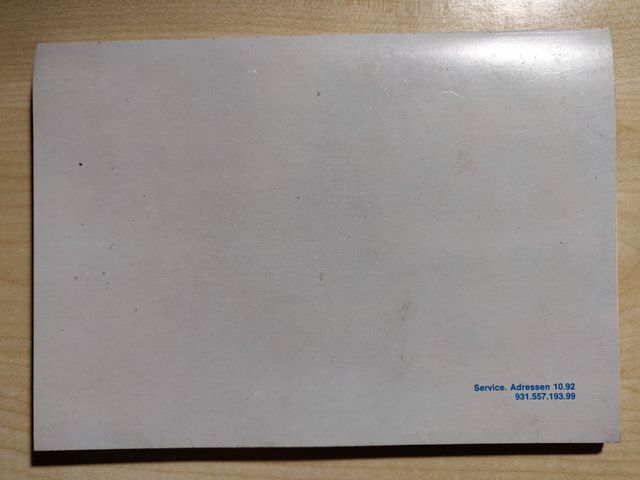 Manual de Instrucciones Volkswagen GOLF CL (1993)