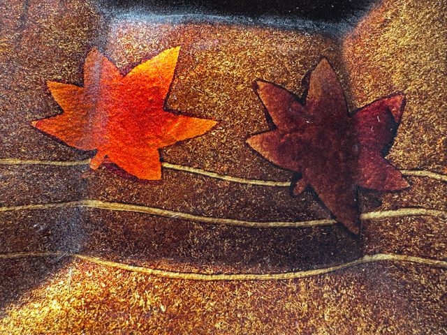 Bandeja vintage de esmalte vidriado