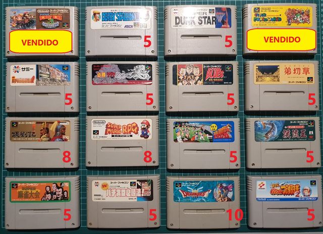 Lote de juegos Super Famicom NTCS-JP