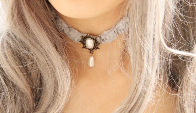 Gargantilla encaje. Sin usar