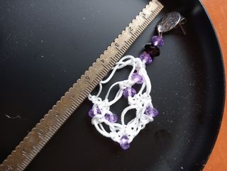 Pendientes largos con abalorios 