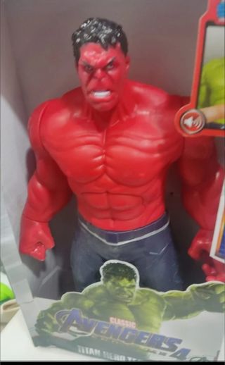 HULK ROJO TAMAÑO GRANDE 30 CM