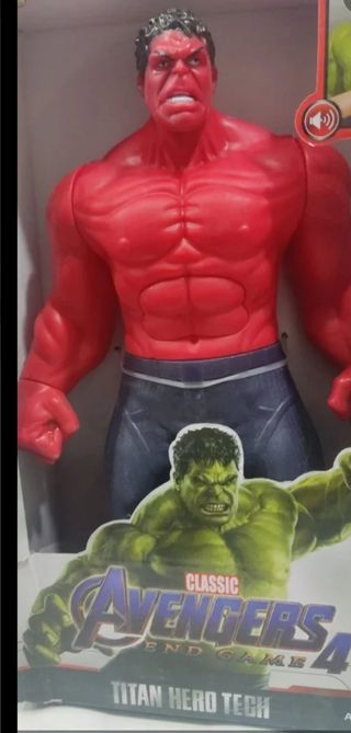 HULK ROJO TAMAÑO GRANDE 30 CM