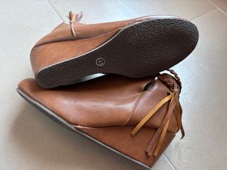Botines marrones cuña