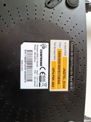 Router Wifi Contrend Jazztel