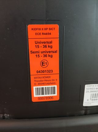 Silla coche Britax Römer grupo II-III
