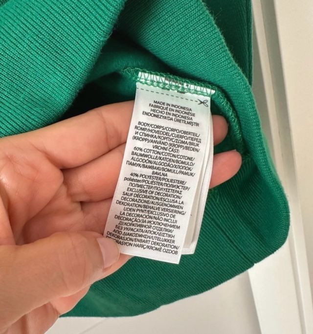 Polo ralph lauren sudadera verde.talla Xl niño