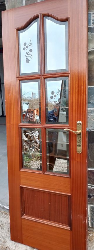 Puertas con cristales tallados