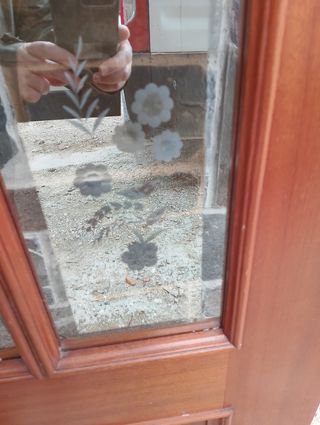 Puertas con cristales tallados