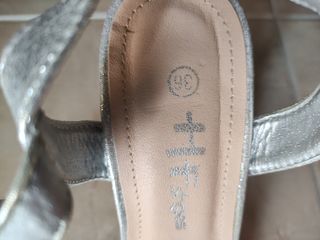 Sandalias de tacón plata