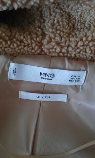 Chaqueta pelito Mango