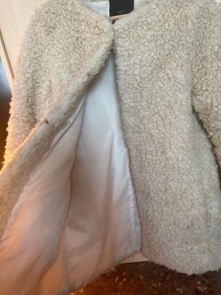 Chaqueton pelo beige SFERA MUJER