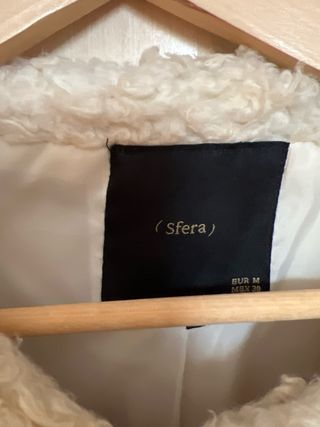 Chaqueton pelo beige SFERA MUJER