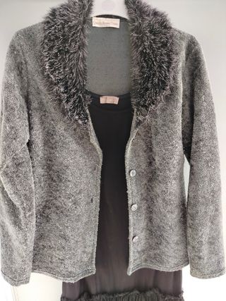 Chaqueta fiesta+vestido lencero tirantes