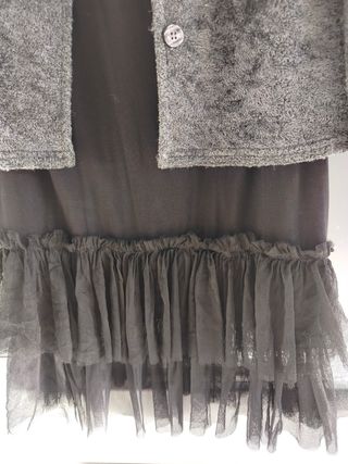 Chaqueta fiesta+vestido lencero tirantes