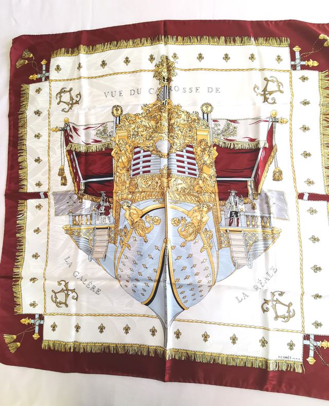 Hermès Paris, foulard Carré, seta pura