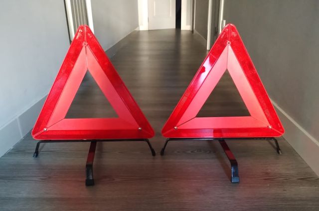 Triángulos de coche de emergencias