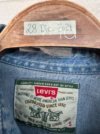 VINTAGE camisa azul vaquera LEVIS talla S