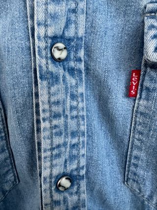 VINTAGE camisa azul vaquera LEVIS talla S