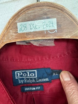Camisa color burdeos RALPH LAUREN talla XL