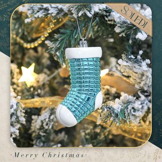 SOLEDI Juego de 128 bolas navideñas de plástico pr