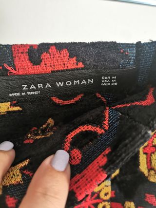 Falda bordada étnica Zara - Talla M