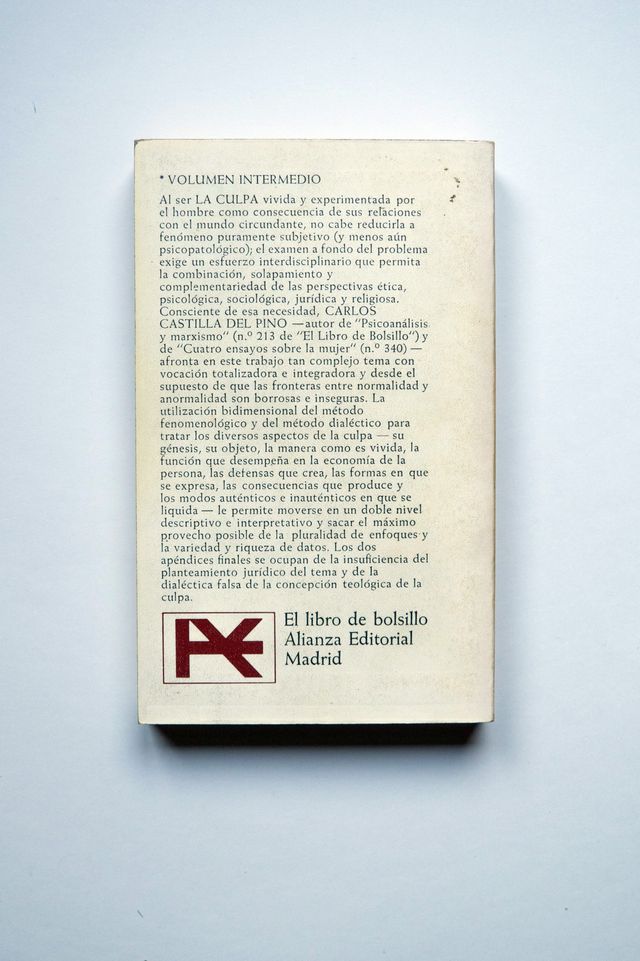 La culpa, Carlos Castilla del Pino