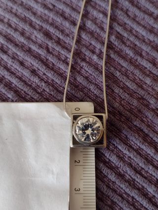 Conjunto plata anillo + collar