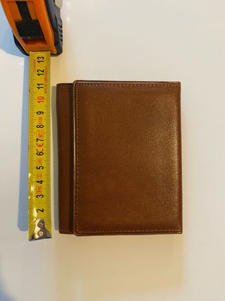 Cartera piel marron