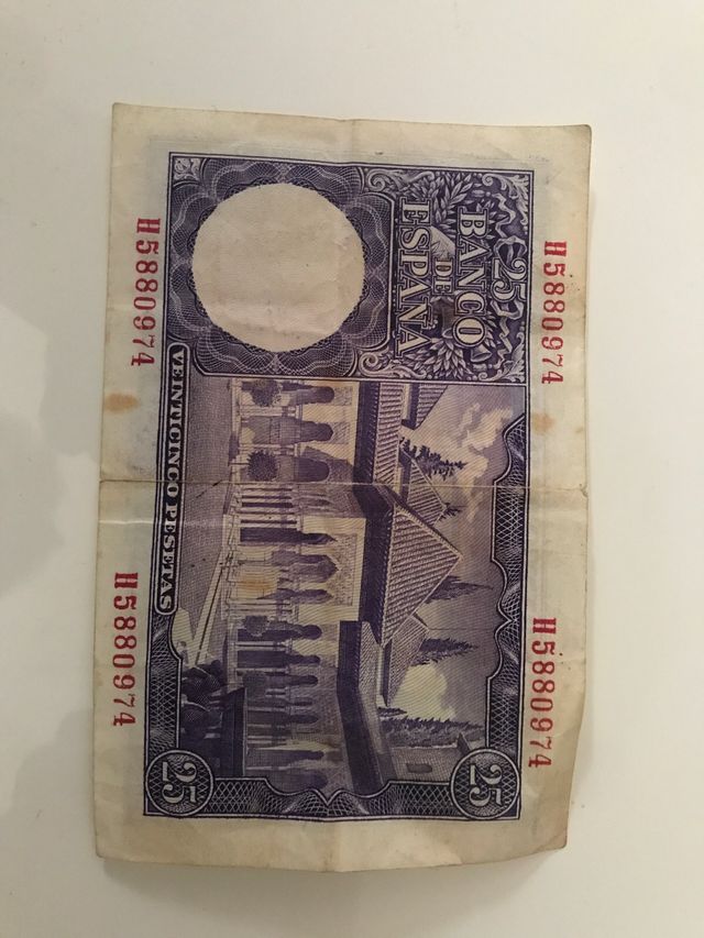 billete español antiguo