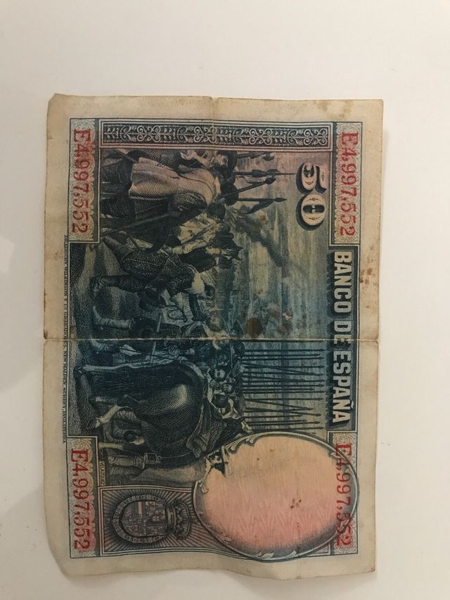 billete d 50 pesetas
