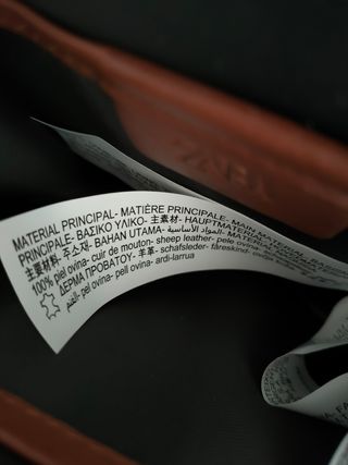 Bandolera piel marrón, nueva