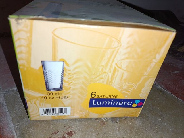 Set 6 bicchieri in vetro Luminarc