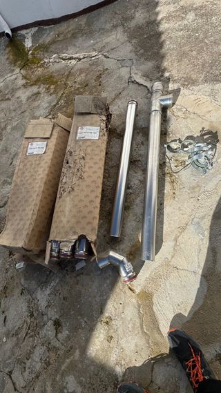 Tubo de acero inoxidable 31680m. Pellet. 10m