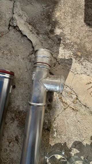 Tubo de acero inoxidable 31680m. Pellet. 10m