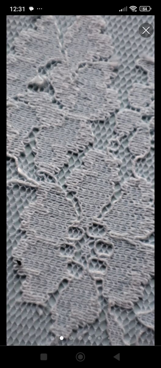 10 metri di merletto bianco 