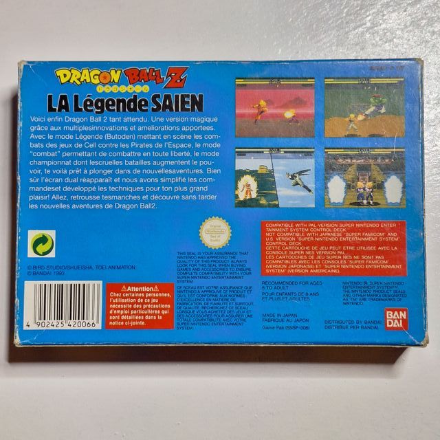 Juego Dragon Ball La Legende Saien Super Nintendo