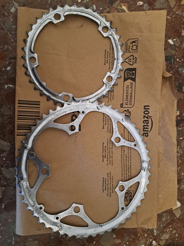 Platos Shimano 8v 52x39 seminuevos