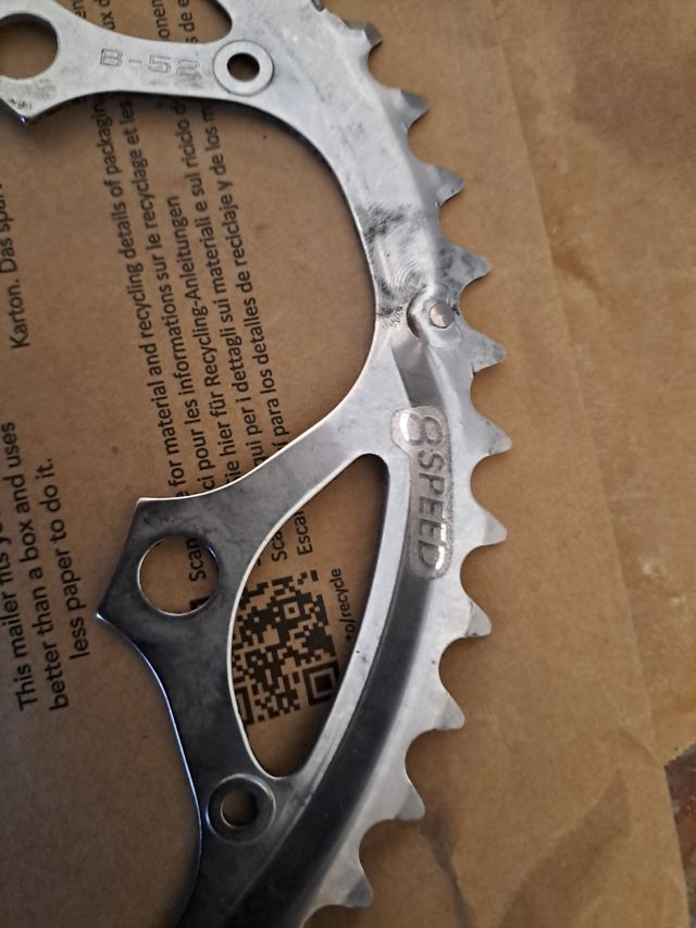 Platos Shimano 8v 52x39 seminuevos