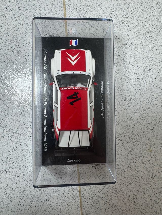 1:43 Spark Citroen BX Supertourisme Francia 1989