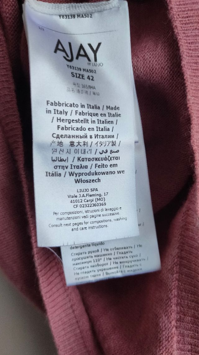 Mini abito Liu Jo in lana maniche corte