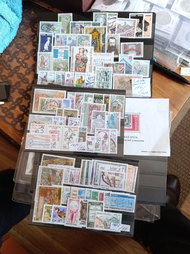 Colección Sellos Andorra Francesa 1976-85 nuevos
