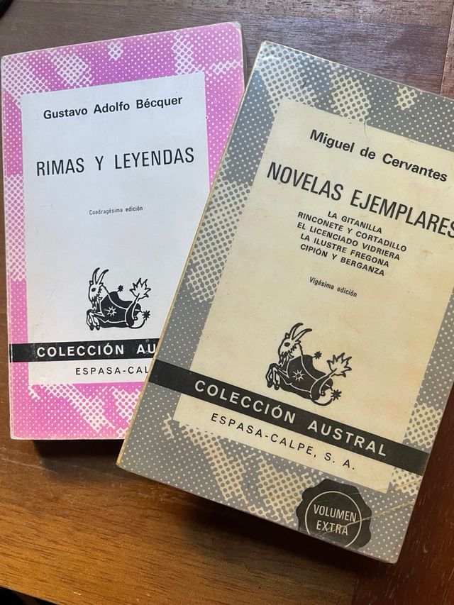 cervantes Novelas Ejemplares becquer rimas leyenda