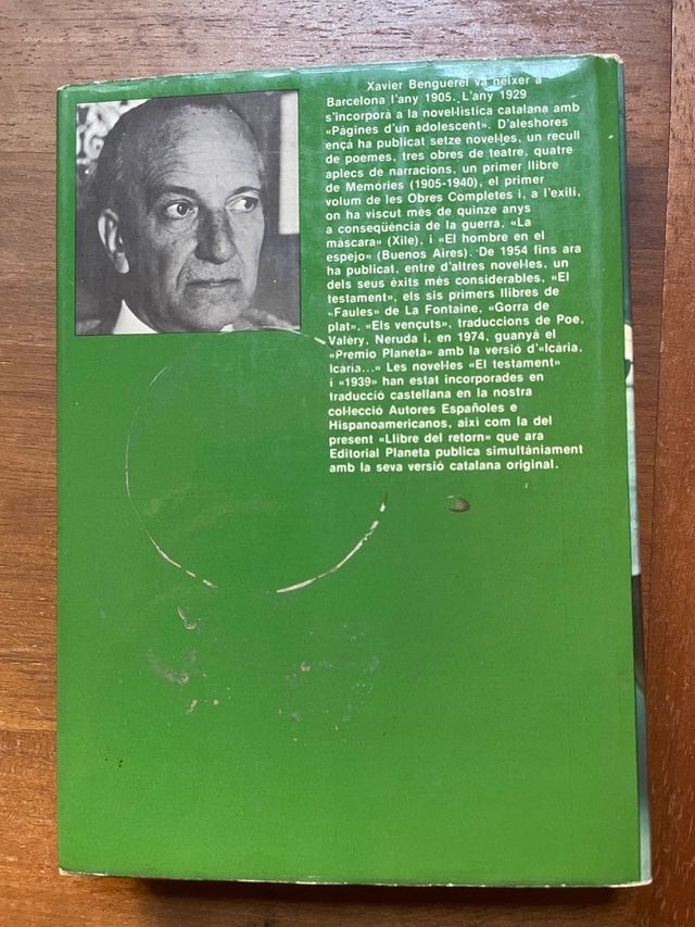 Llibre del retorn xavier benguerel 1977 Ramon Llul
