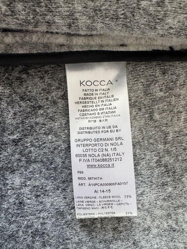 Cappotto Kocca in lana madr in Italy