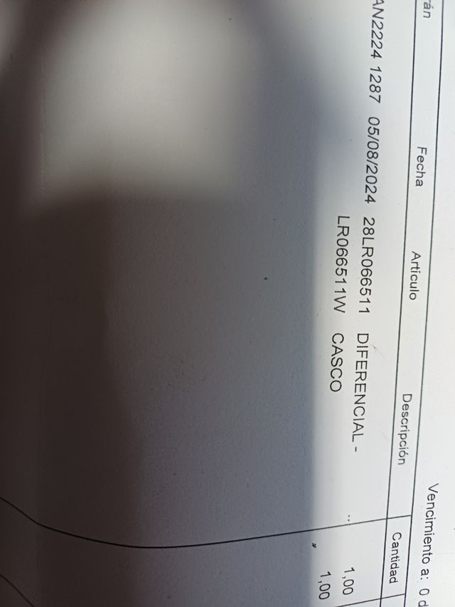 Diferencial delantero nuevo Range Sport 